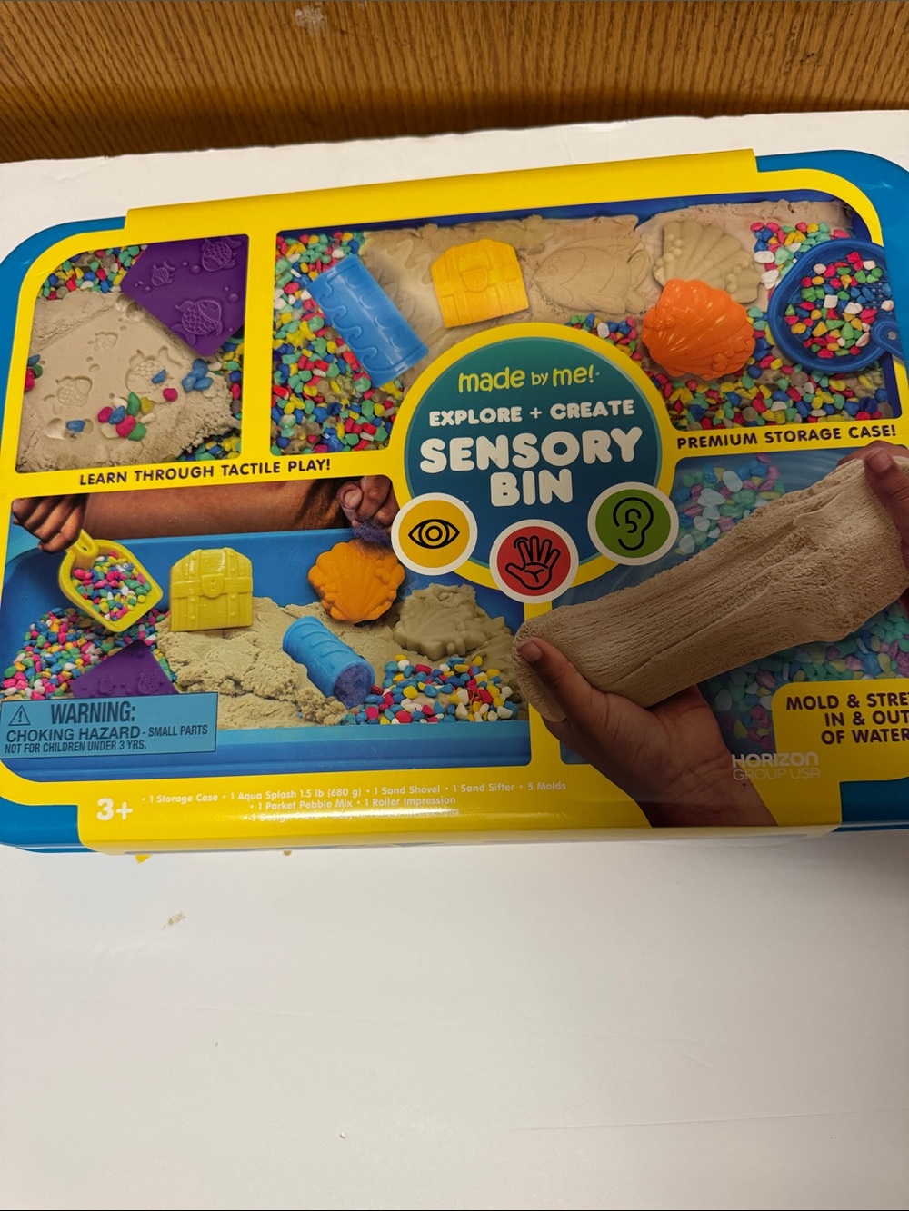New Horizon Made by Me Sea Life Sand Castle Sensory Bin
